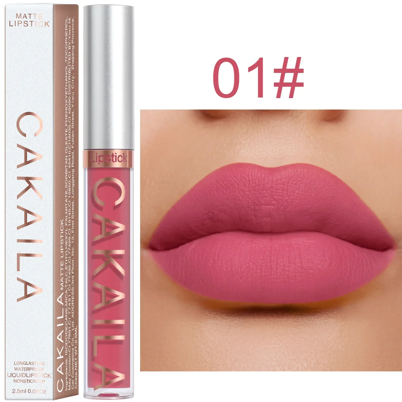 thumbnail image 1 of Liquid Lipstick Lip Makeup Women Beauty Red Nonstick Cup Waterproof Lip Gloss Sexy Long Lasting Velvet Matte Lip Gloss, 1 of 5