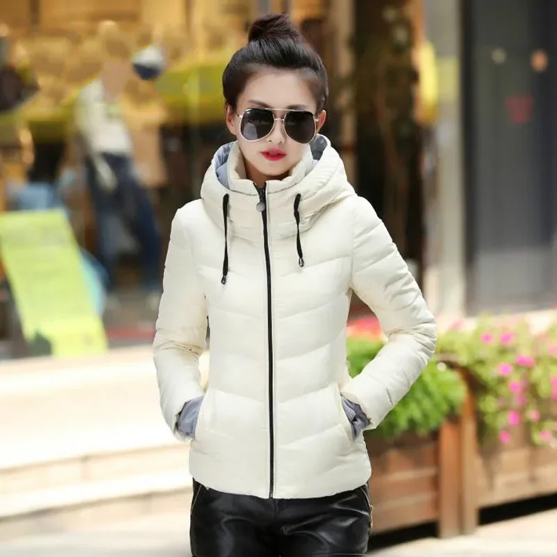

Parka Down Cotton Coat Female Hooded Jacket Autumn Winter Coat Women Clothes 2021 Korean Vintage Parkas Short Tops Manteau Femme