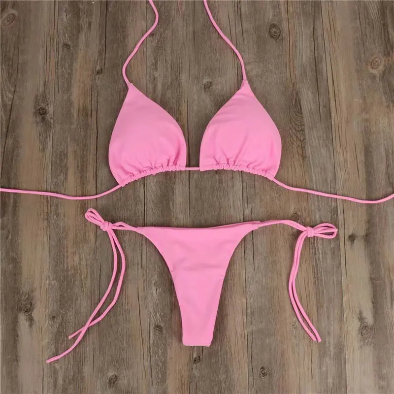 Women's Sexy Bikini Swimsuit Set, Push-up Padded Bra, Thong Two Pieces Swimwear, Beachwear, Bathing Suit, Female, Summer 3
