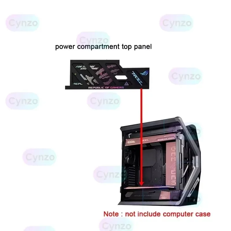 MOD ROG HYPERION Lightboard for Asus GR701 Chassis 5V ARGB AURA SYNC PSU GPU Laser Lighting Panel Refit Gamers Cabinet Plate