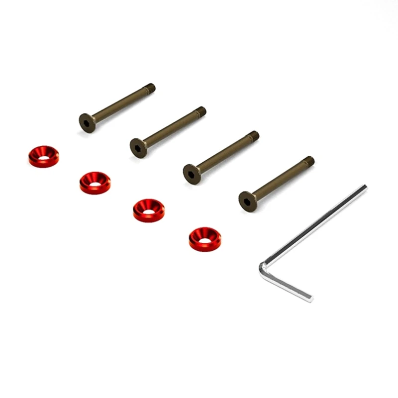 

1Set Water-Cooled Exhaust Fan Clip Hamburger Long Screws Threaded 3.4Mm Screws Aluminum Alloy + 304 Stainless Steel