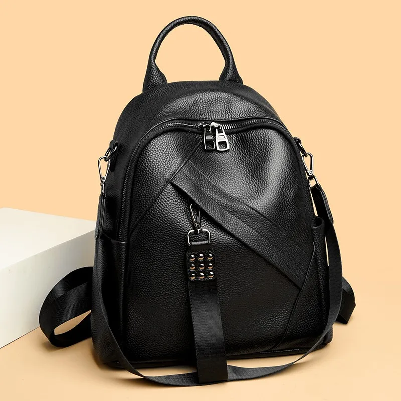 Shoulder Bag Yaluxe Backpack YALUXE Women's Convertible Leather