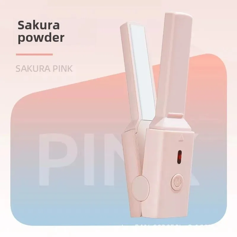 Portable Mini USB Hair Curling Iron Straightening Brush Two-In-One Straight And Curling Hair Clamp From China Mainland