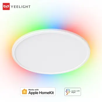 Yeelight 스마트 LED RGB 천장 조명, 초박형 220V, 24W, 조도 조절 2700K-6500K 음성 제어, 앱 홈키트, Mihome