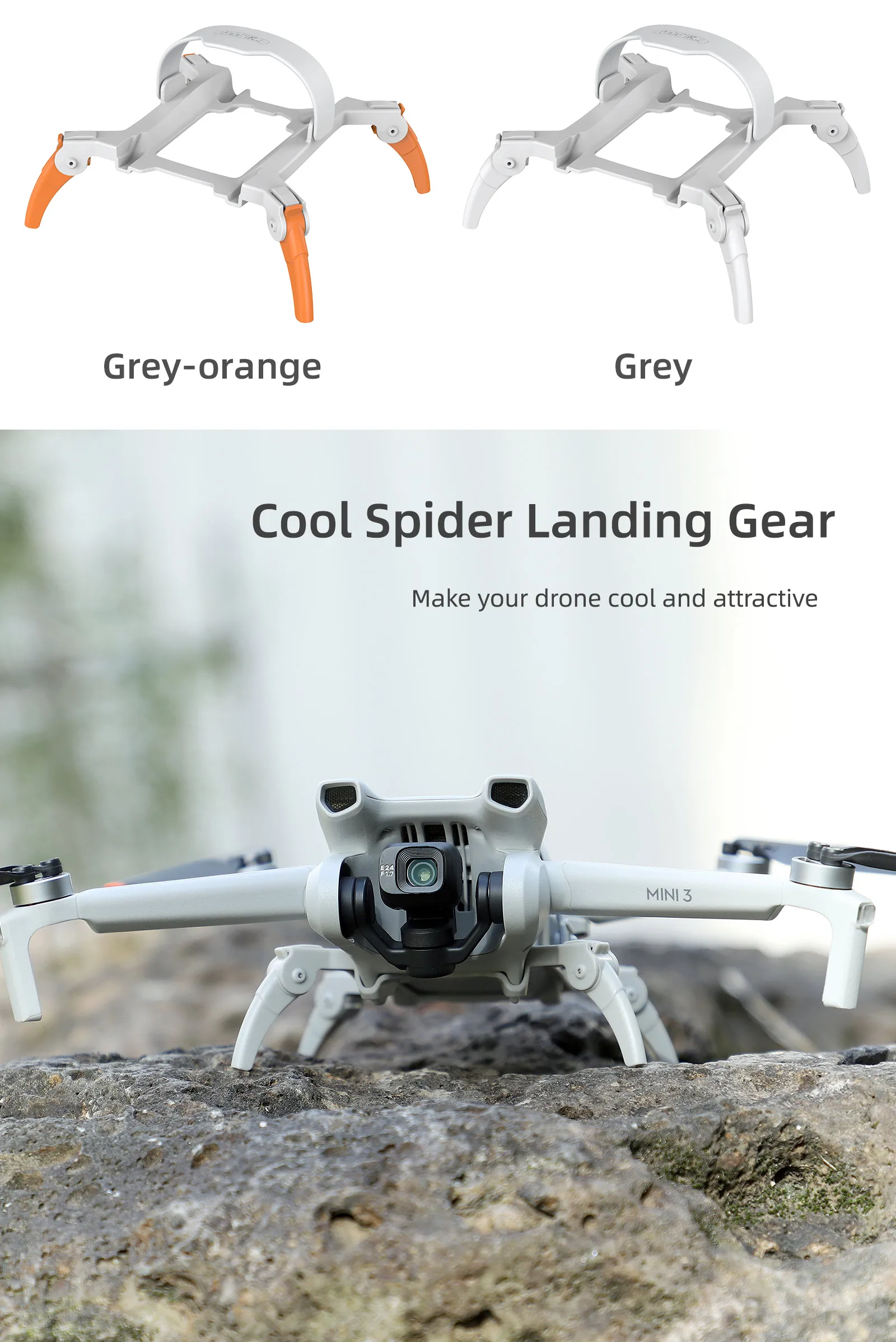 Landing Gear Heightened Spider Gears Extensions Support Leg Protector for DJI Mini 3 Drone Accessories drone landing gear,drone accessories