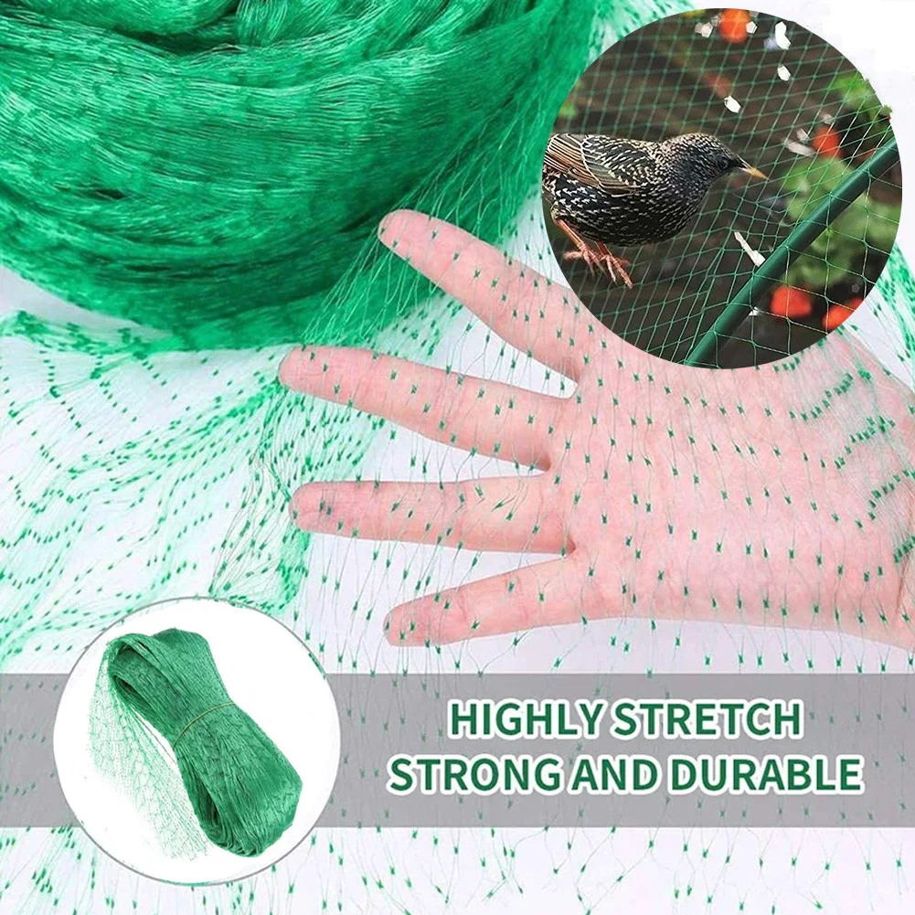 Red protectora antiaves para Plantas y frutas, Red De PE para jardín, granja, Protector De verduras, soporte De Plantas