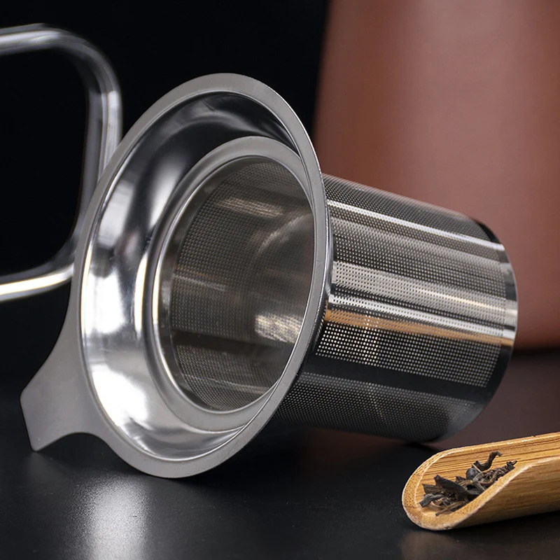 Long Handle Tea Infuser Stainless Steel Tea Infuser Basket Mesh Loose Leaf Tea Strainer Filter