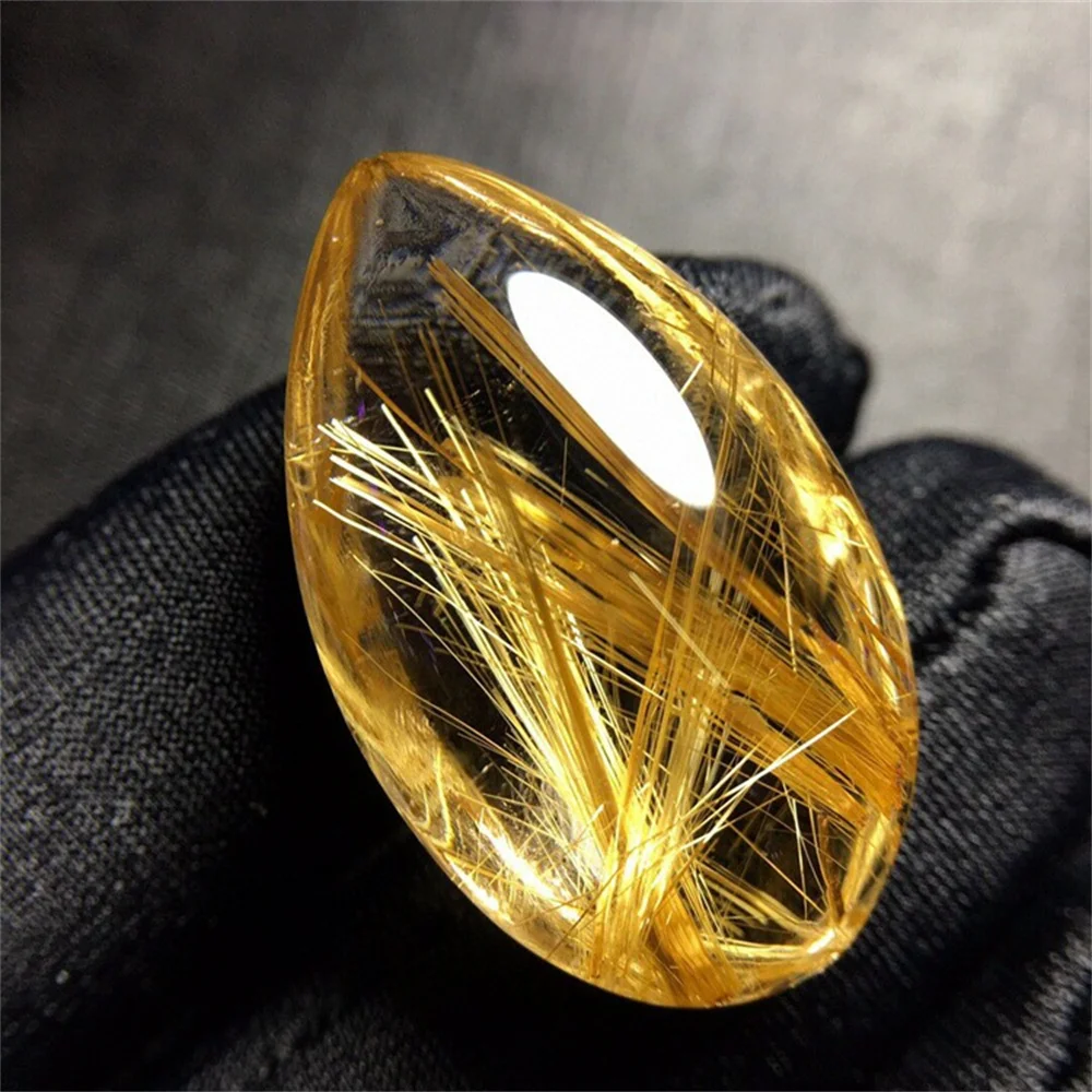 

Home Decor Citrine Mineral Specimens Crystal Rutilated Quartz Pendant Natural Hair Healing Stone Yellow Hairstone