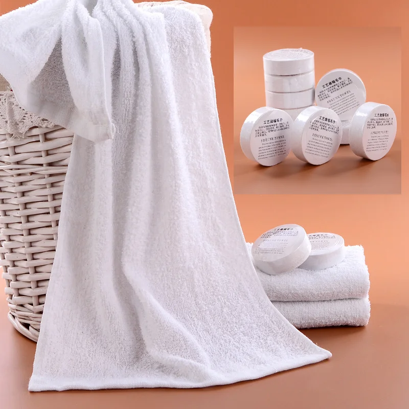 

Reusable Face Towels Compressed Towel Cotton Travel Hotel Towel Thicken Soft