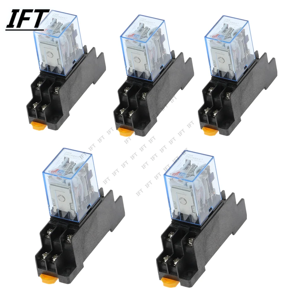 10pcs MY2P HH52P MY2NJ 12V 24V DC 36V 380V 110V 220V AC   DPDT ũ ̴ , Ϻ̽ 