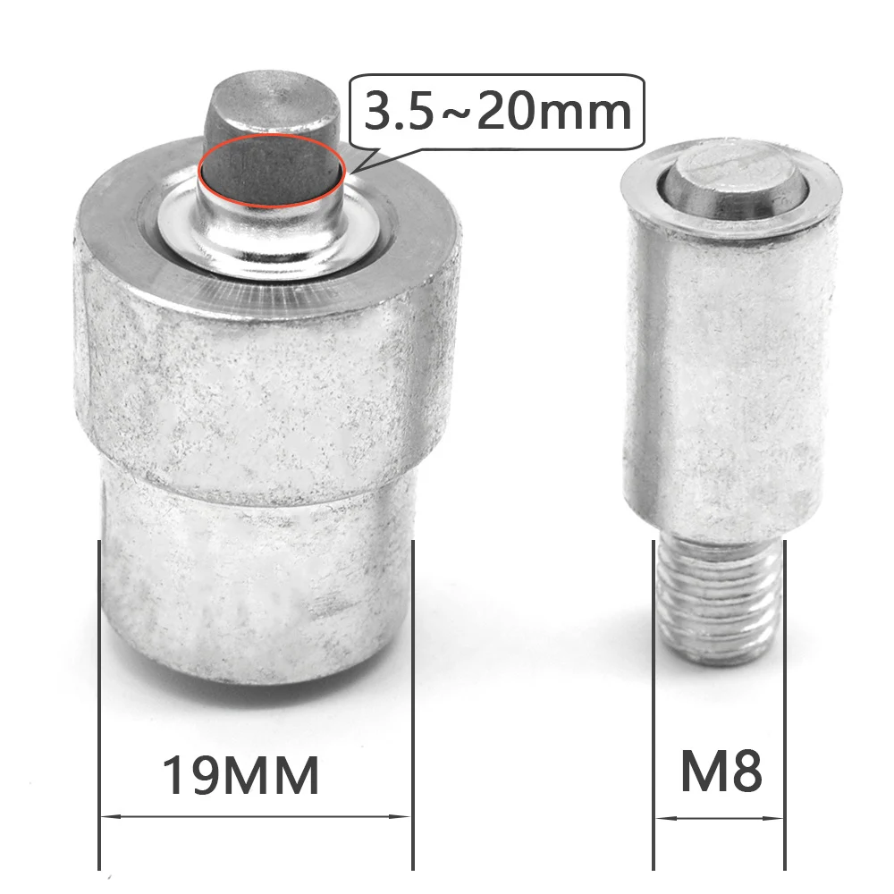 Metal Eyelet Grommet Mold Hand Press 1 Set 4mm-20mm for Sewing