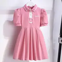 Robe de princesse plissée pour enfants, version coréenne, petit parfum, doux, grande robe pour fille, 3 à 12 ans, nouveau, 2024 3