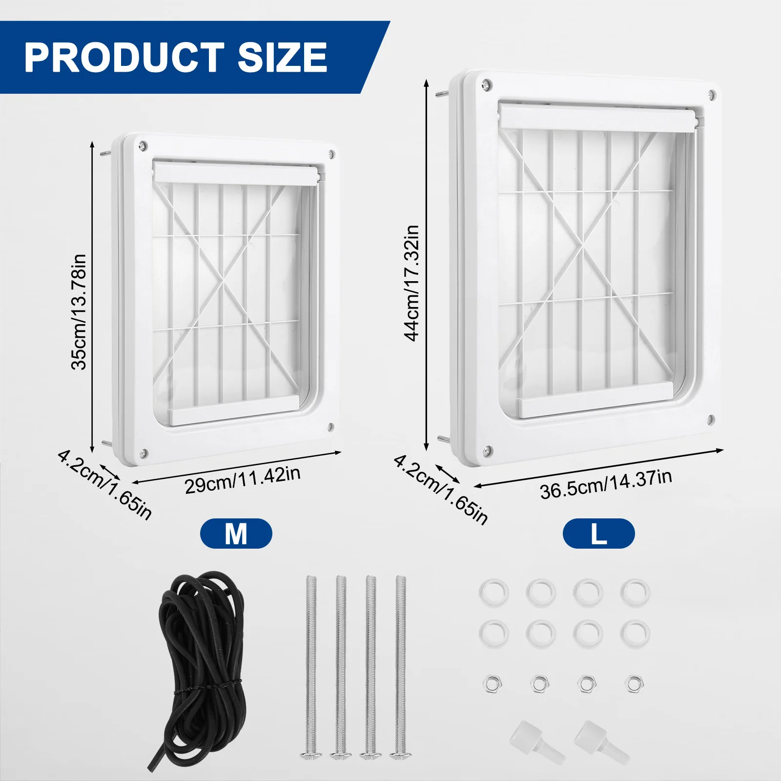 Dog And Cat Door Weatherproof Pet Door With Locking Panel Dog Transparent Flap Lightweight Pet Safe For Small