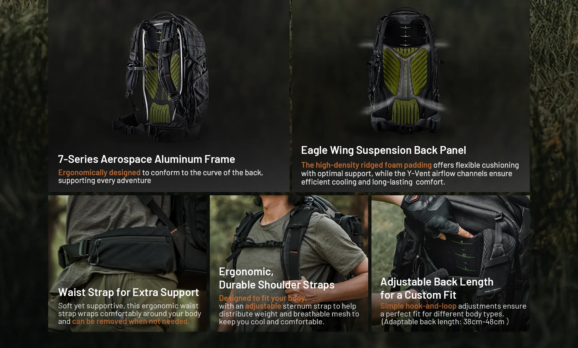 PGYTECH Telefotografie-Tasche Kameratasche Löwenzahn OneProST Telefotografie-Tasche professioneller DSLR-Kameratasche Rucksack – Detail 3