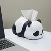 Creative Mischievous Panda Tissue Box Living Room Decoration Micro Model Paper Drawer Storage Tool 2