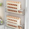 4-layer Slide Egg Storage Box Ladder Style Egg Box Storage Refrigerator Side Door Large Capacity Automatic Egg Rolling Machine 4