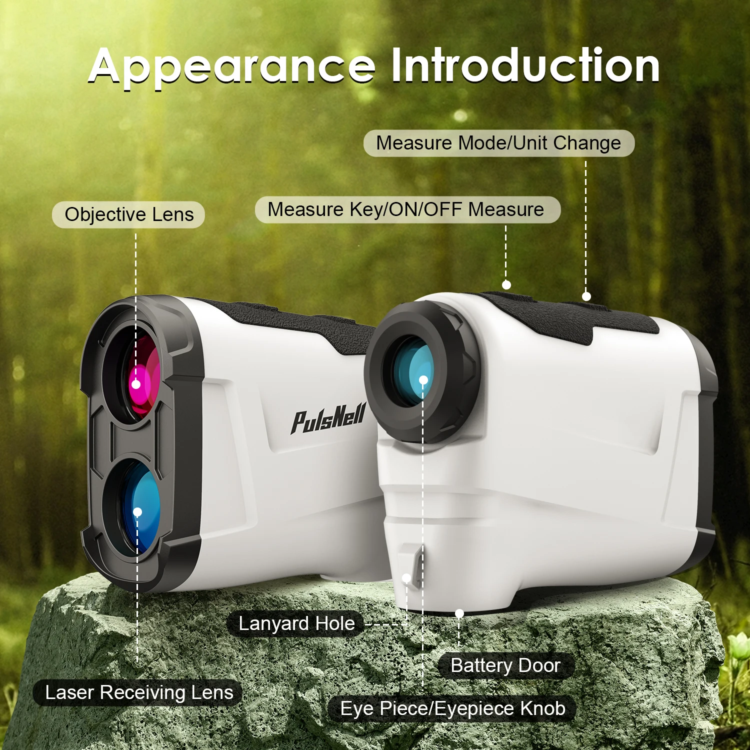 

800-1200M Hand held Laser golf Rangefinder for Hunting Laser Distance Meter Rangefinder Telescope with Flag-Lock slope Adjusted
