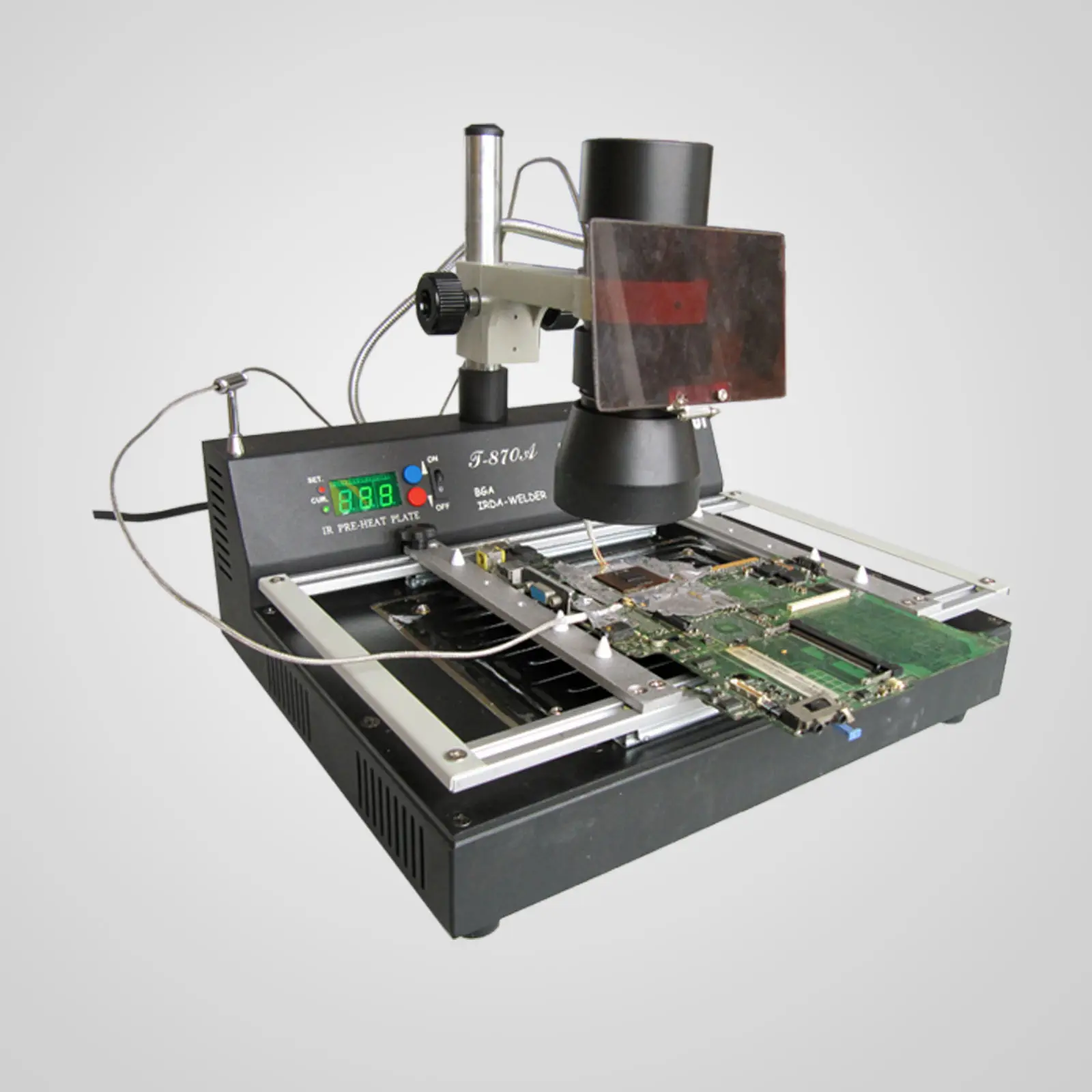 PUHUI T-870A BGA IRDA Welder T870A Infrared Soldering Reflow Oven T 870A IR Rework Station SMT SMD 1000W