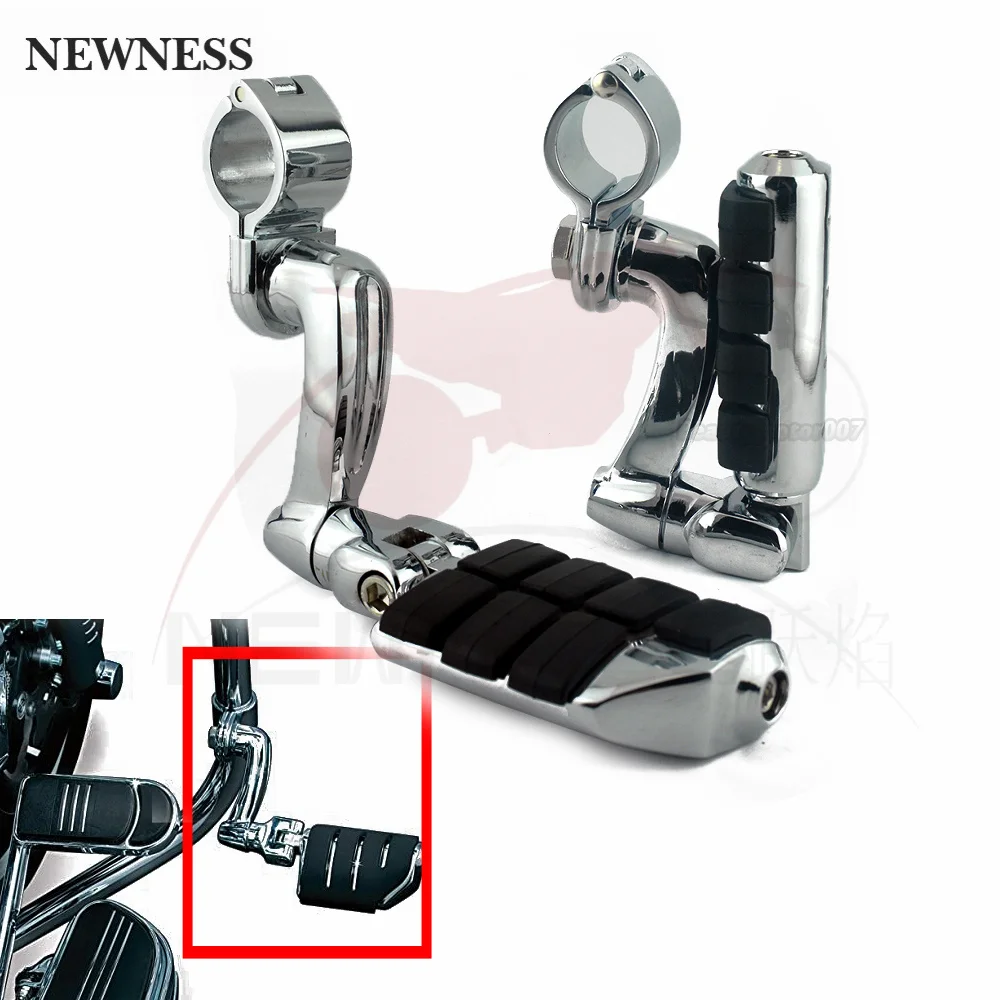 Kit De Pinces De Montage Chromées Pour Repose-pieds – Pour Protection Moteur 1-1/8 Pouce (moto)