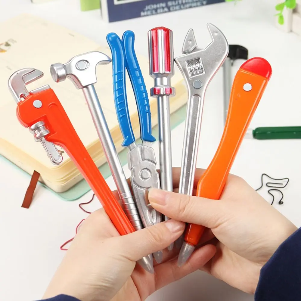 1 Piece Simulation Hardware Tools Korean Stationery Creative 0.5mm Black Ink Ballpoint Pen Quality Pen Hammer Writing School ballpoint pen,multifunction ballpoint pen,multifunctional pen,ball point pen