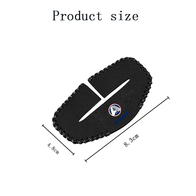 2pcs Car Seat Belt Buckle Cover Leather Protector Anti-collision Case For aixam city s 4 6 7crossline 4 6 minauto