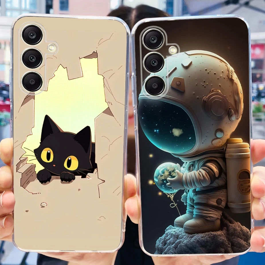 Luxury Painted Clear Silicone Case - Artistic Protective Cover