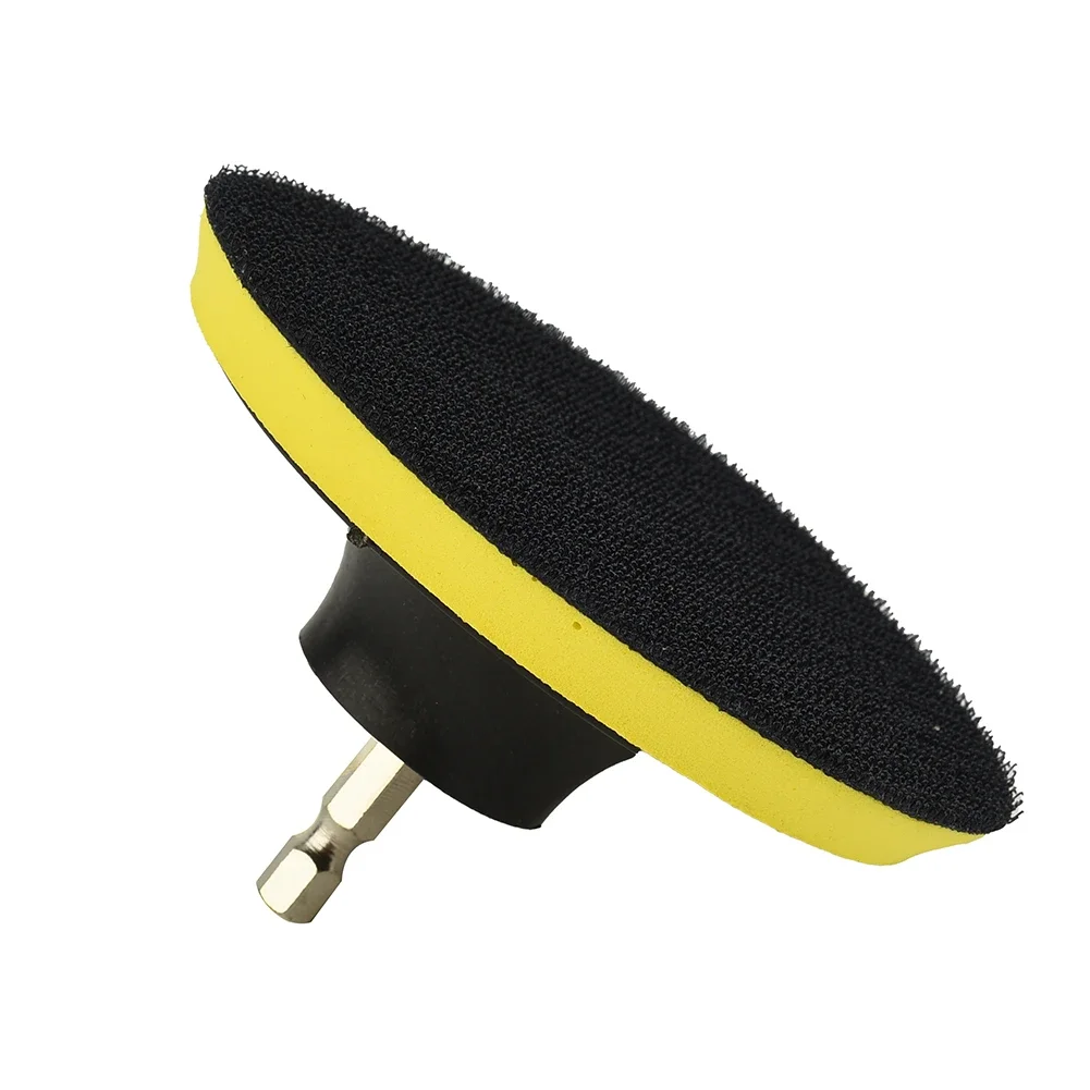 

4 Inch 100mm Hook And Loop Buffing Pad Rotary Backing Pad With M10 Drill Adapter + M10 Polishing Disc Power Tools Accessory