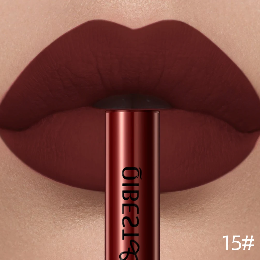 Velvet Matte Nude Waterproof Lip Gloss – Long-Lasting Pigmented Lip Tint