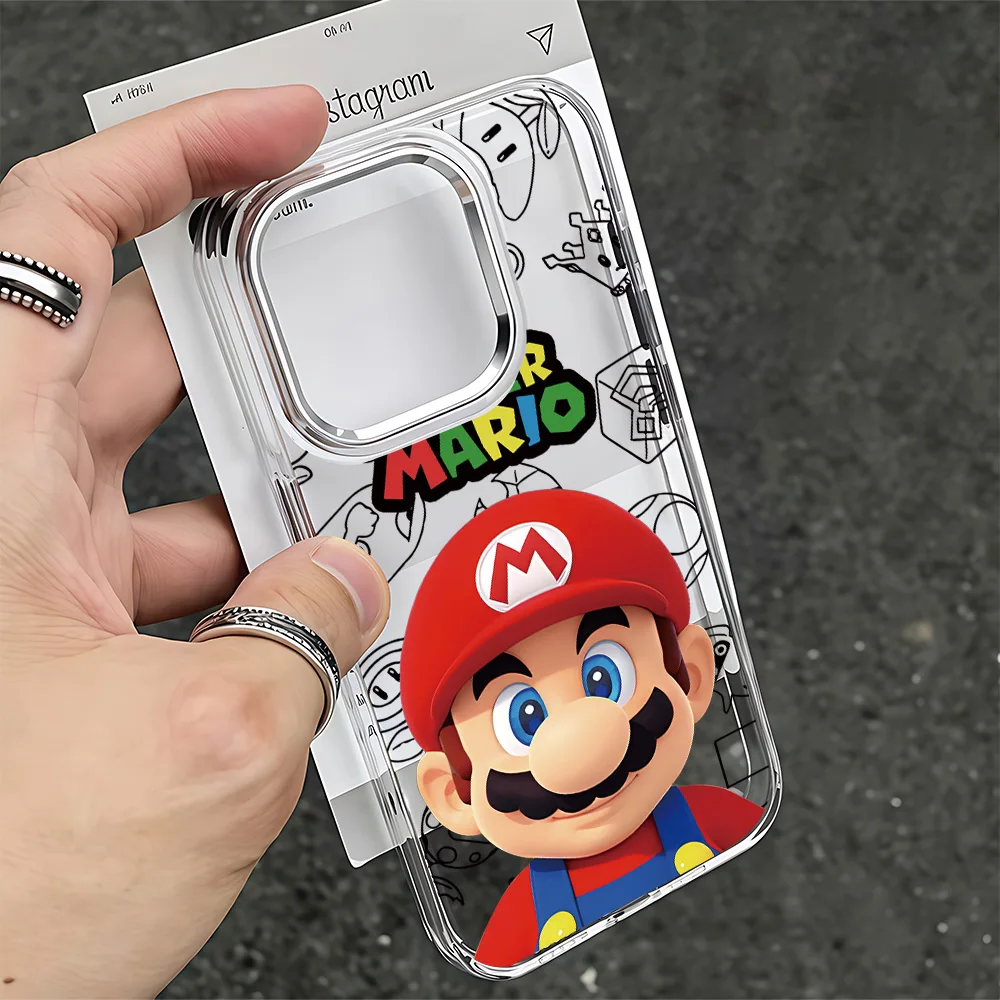 Sleek Transparent Hot Classic M-Marios Phone Case