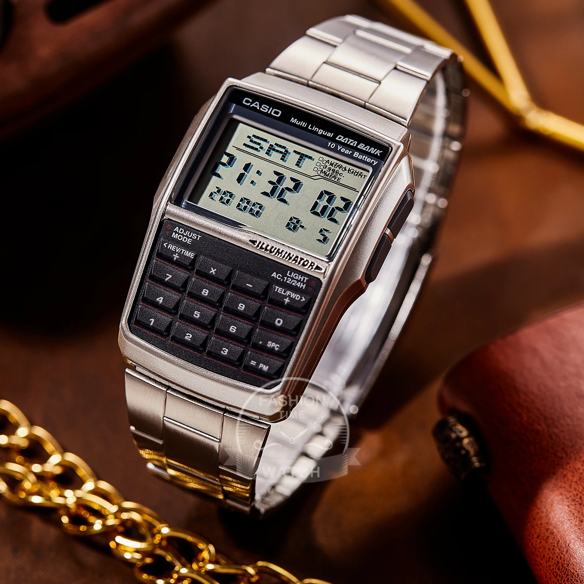 FORSINING Orologio al quarzo da uomo, stile retrò, con scheletro lunare FORSINING Orologio al quarzo da uomo, stile retrò, con scheletro lunare