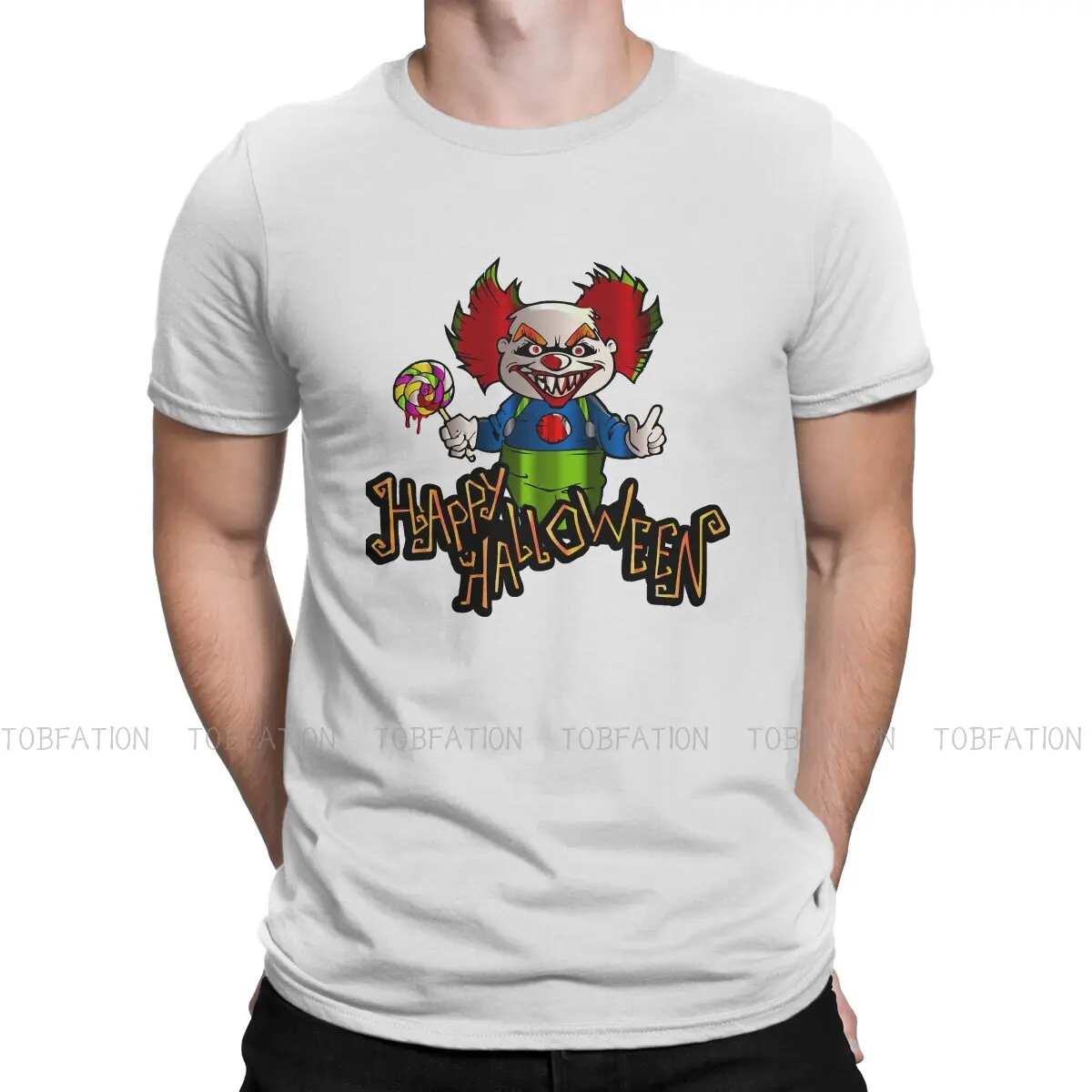 Killer Klowns Dallo Spazio Esterno Film Sci-Fi Happy Halloween Tshirt Harajuku Gotico Abbigliamento Uomo Top Cotone O-Collo