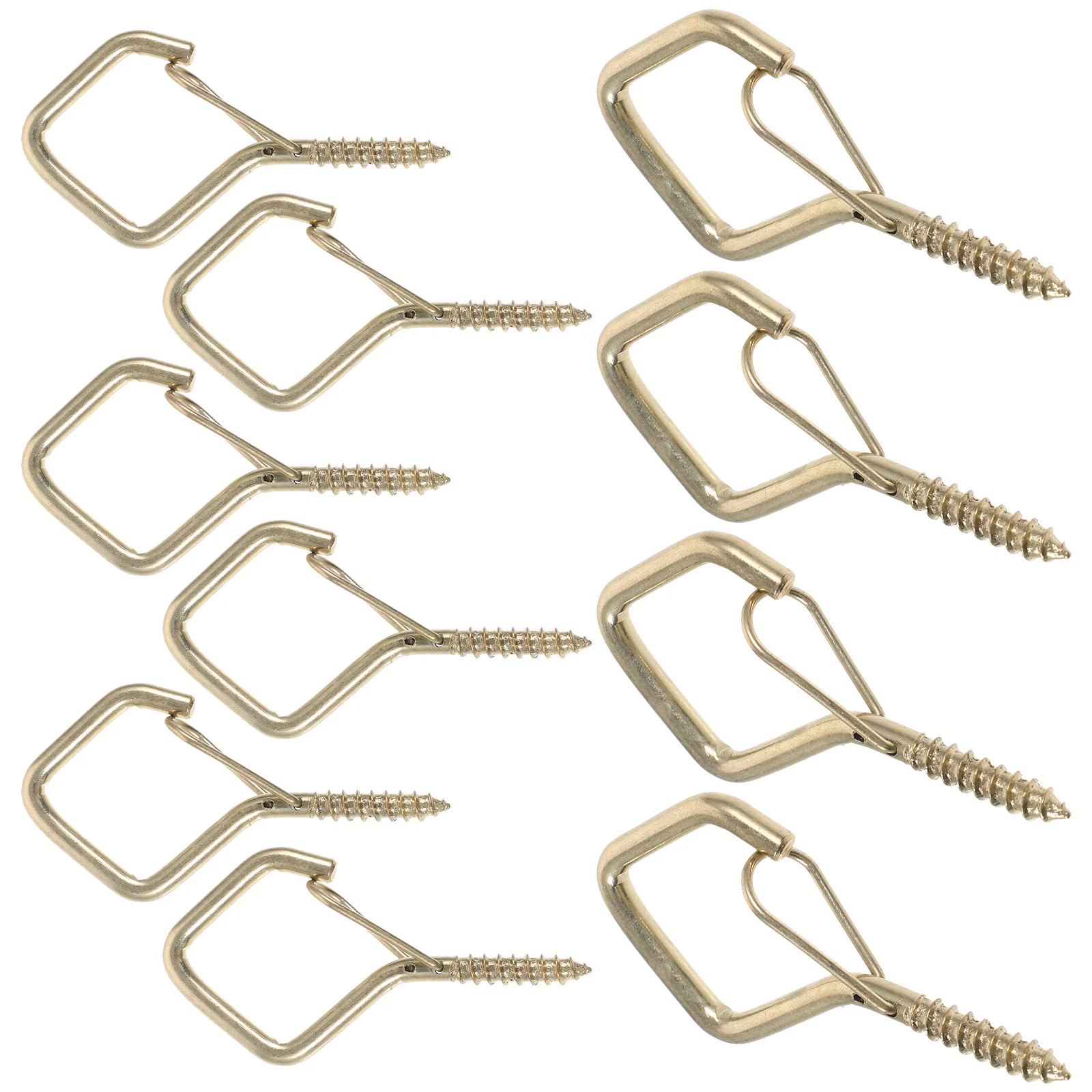 

10pcs Screw Hooks Buckle Eye Hook String Light Hanger Hook Eye Hooks Fixing Hanger