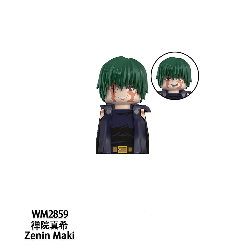 Jujutsu Kaisen Action Figures Building Blocks Dolls Zenin Maki Hakari Kinji Itadorl Yuji Model Toys Ornament Kids Hobbies Gifts