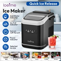 Machine à glaçons portable LOEFME 12kg/24h autonettoyante 1,4L, 2 tailles de glaçons, pour maison, cuisine, fête, camping-car 1
