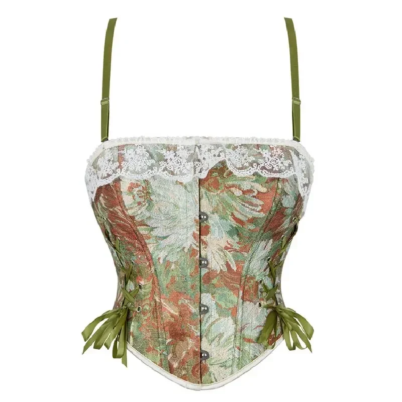 Vintage Floral Corset Top