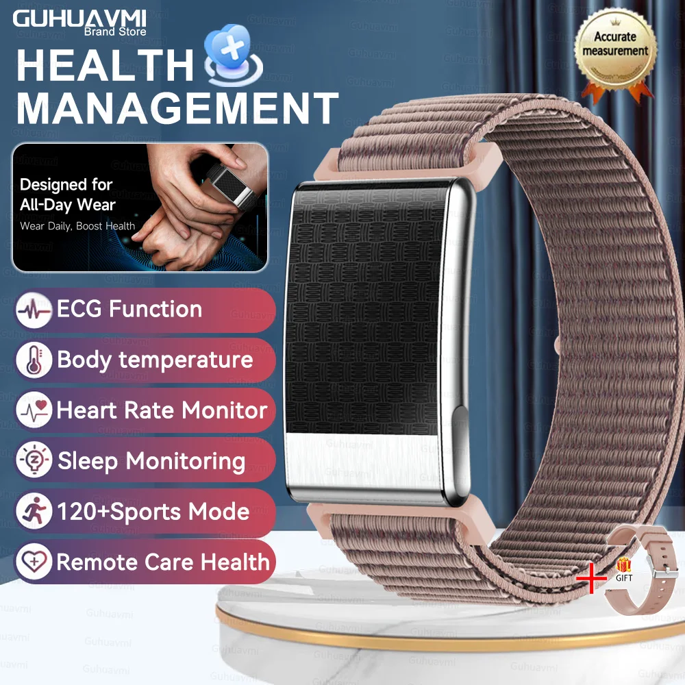 Health Check Smart Bracelet No Screen One Click ECG Uric thumbnail 3