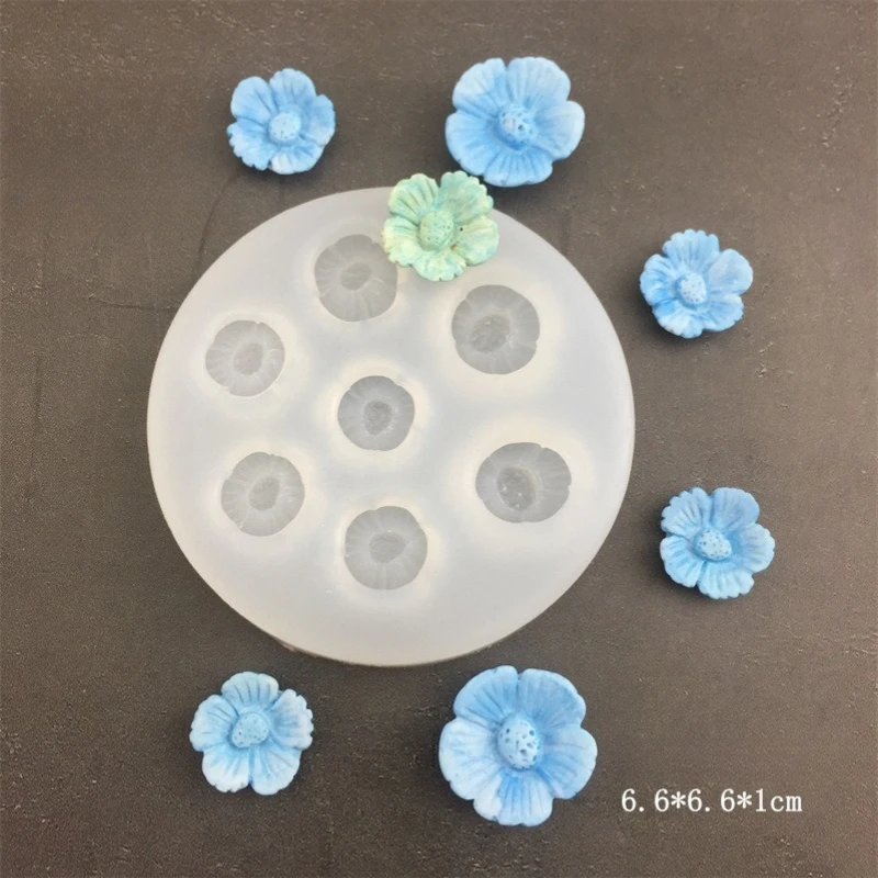 Flower Daisy Silicone Sugarcraft Mold for Cupcake Fondant, Resin, Candy, Chocolate, and... - SKU FSSM2047 - UGI Packaging
