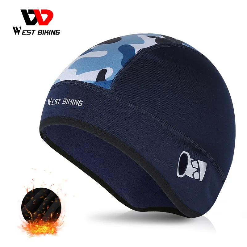 Winter Cycling Cap Windproof Thermal Skull Cap Helmet Liner Running