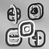 Round/Square 3D Finger Spinner Infinite Flip Gyro Toy Autism Stress Relief ADHD Children Hand Top Kids Child Adult Sensory Gifts 1