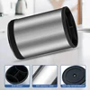 1PC rotatable stainless steel silica gel storage barrel kitchen storage rack spatula spoon tableware kitchenware storage 5
