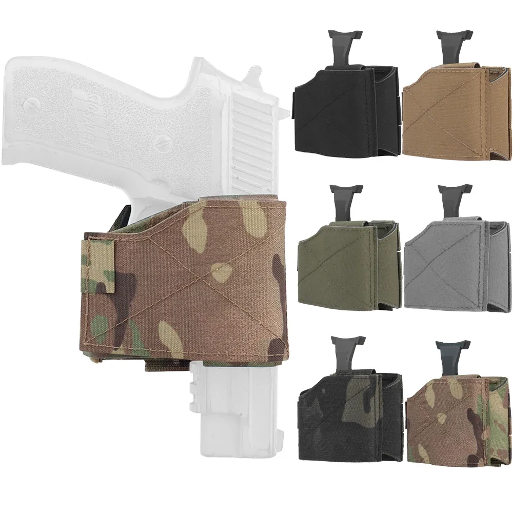 Universal Pistol Holster MOLLE Military Airsoft Shooting Quick Pull Holster Tactical Belt Hunting Vest Carry Holster Case Gear