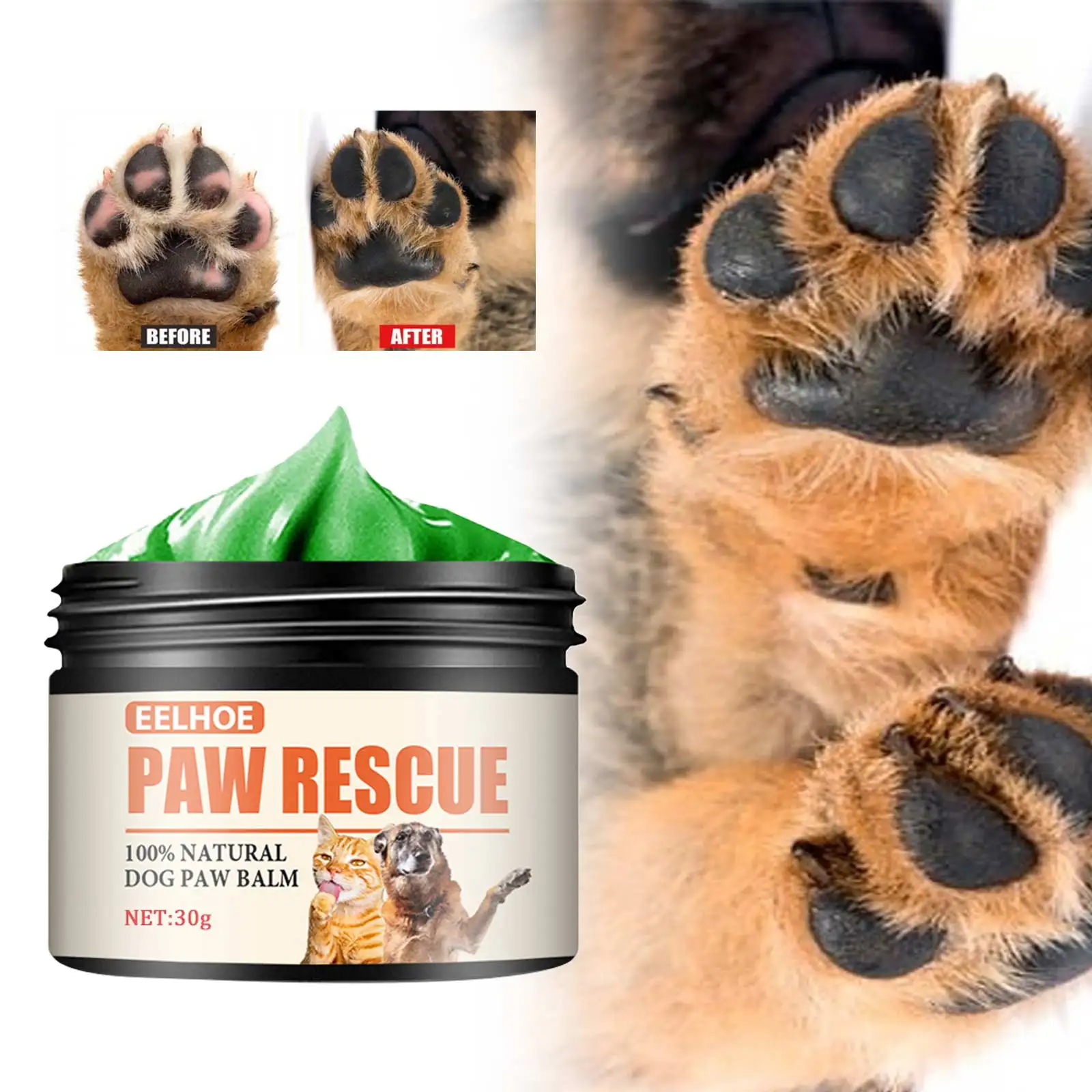 Pet Paw Cream Dog Cat Paw Cleaner Kitten Foot Washer Foot Cleaning Protection Moisturizer Pet