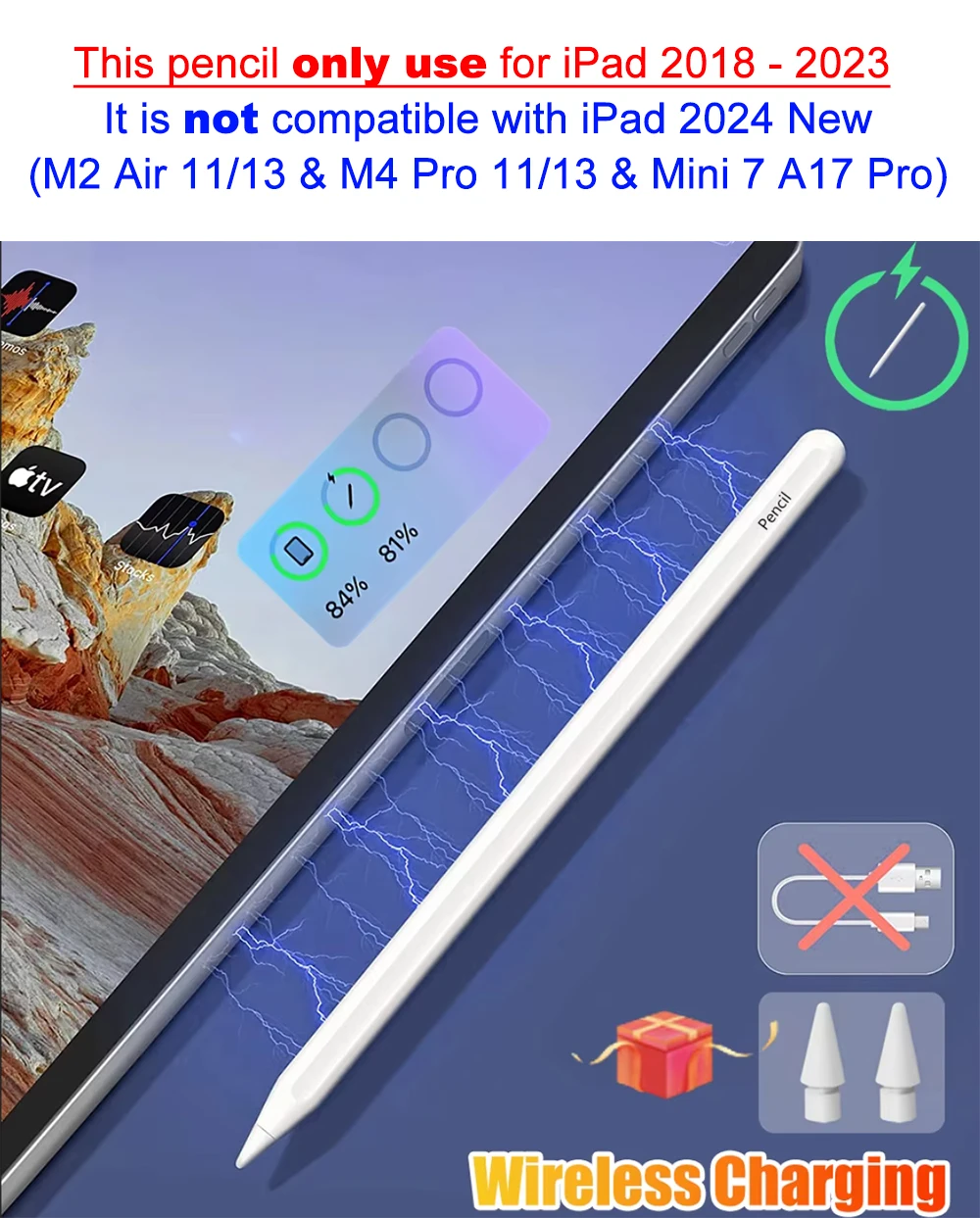 Wireless Charging Ipad Pencil Compatibility Magnetic Wireless