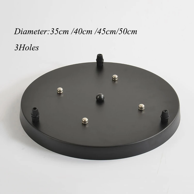 Chandeliers Pendant Lamp Light Base Plate Lighting Accessories Black/White Round/Rectangular Ceiling Canopy Plate Lamps Chassis led lights lamp holder lamp bulb holder lamp base diy lighting accessories