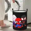 Ghost Spider Foldable Laundry Baskets Dirty Clothes Toys Sundries Storage Basket Large Waterproof Box For Home Kids 4