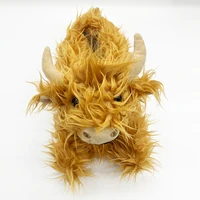 Highland Cow Fashion Slippers Winter Fluffy Cattle Plush Slipper Women Scottish Cow Shoes Men Indoor Cartoon Animal Plush Slide - Image 4