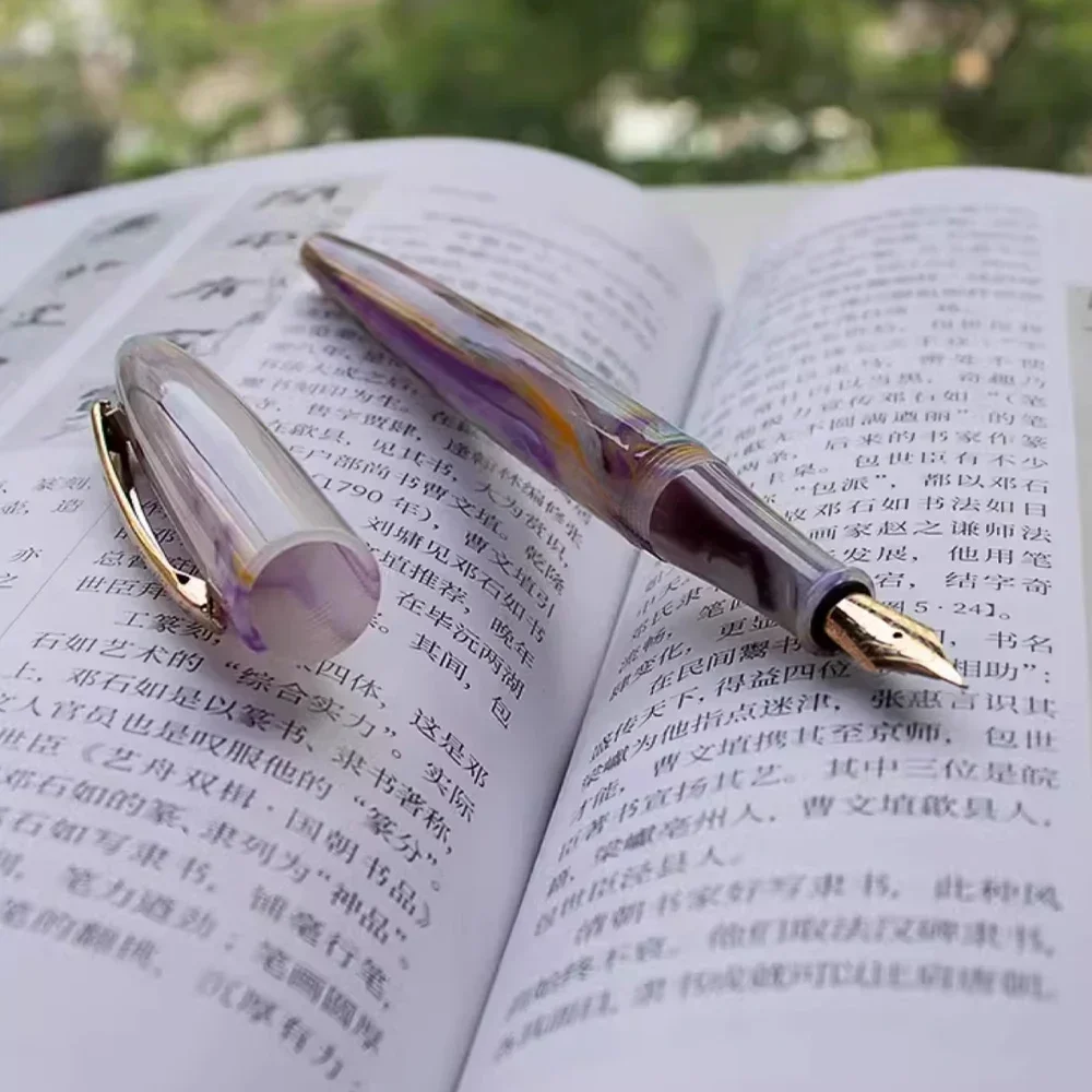 FINCH STATIONERY A108 resin Fountain pen EF F iraurita nibs beautiful gift pens for girls students office supplies stationery 5