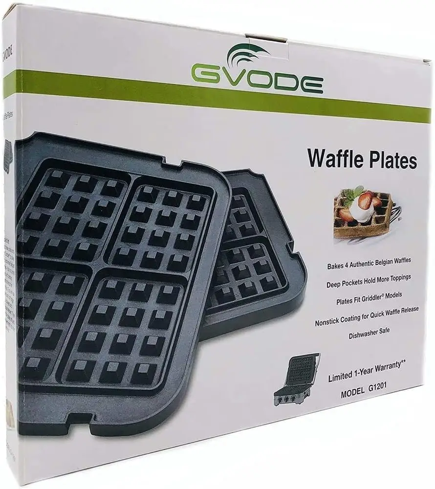 Cuisinart Griddler Waffle Plates Only for GR-4N, GR-5B, GR-6 and