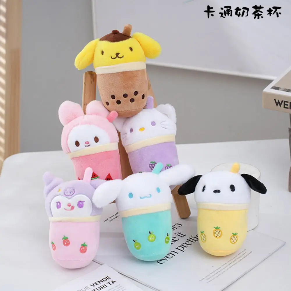 

Sanrios Kawaii Keychain Kuromi Cinnamoroll Toy My Melody Pochacco Plush Doll Bag Backpack Pendant Cartoon Kid Christmas Gifts