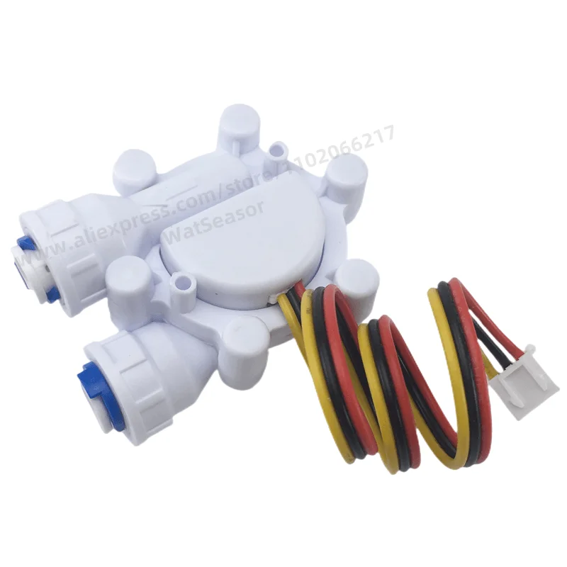 POM hall water flow sensor Turbine Flowmeter 0.2~8L/min 1/4" Plastic flow meter Coffee flow-sensor